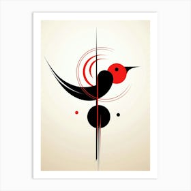 Bird Minimalist Abstract 4 Art Print