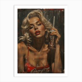 'Coca Cola Girl' Art Print