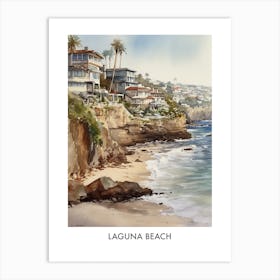 Laguna Beach Watercolor 1travel Poster Art Print