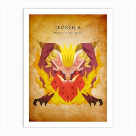 Teostra Vintage Art Print