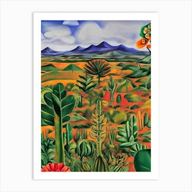 Cactus Landscape Art Print