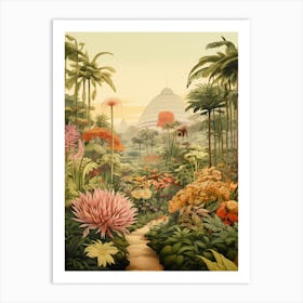 Singapore Gardens By The Bay Vintage Botanical Illustration Art Print