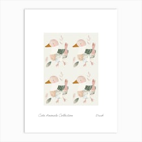 Cute Animals Collection Duck 2 Art Print