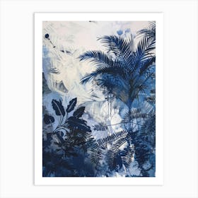 'Blue Jungle' Art Print