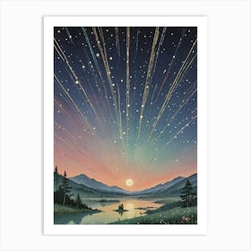 Starburst Night no1 Art Print