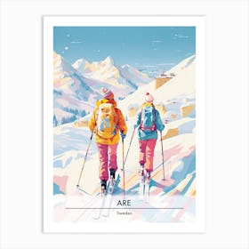 Are In Sweden, Ski Resort Poster Illustration 3 Art Print