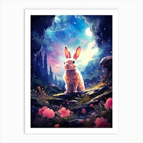 Rabbit In The Cave 1 Art Print