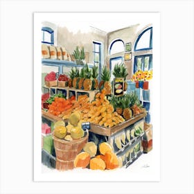 Produce Shop Art Print