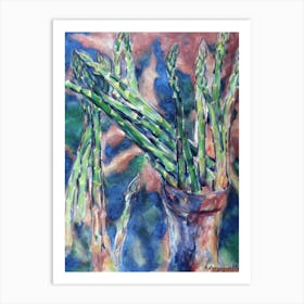 Asparagus Classic vegetable Art Print