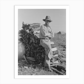 Farmer Standing By Wood Pine, Transylvania Project, Louisiana By Russell Lee Art Print
