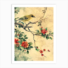 Bird Flowers Chinese Style 2 Art Print