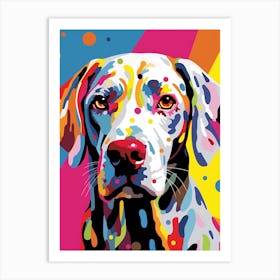 Pop Art Brush Stroke Dog Art Print