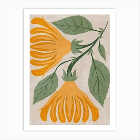 Flowering Daffodils Art Print