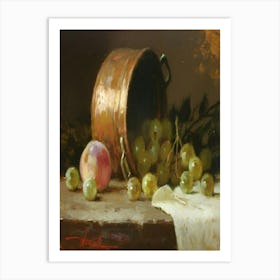 Grapes And Pears Art Print