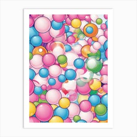 Bubbles 34 Art Print