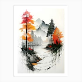 Autumn Trees 5 Art Print