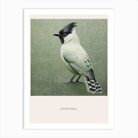 Ohara Koson Inspired Bird Painting Cardinal 3 Poster Art Print