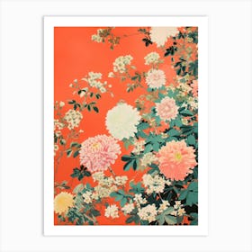 Great Japan Hokusai Japanese Flowers 9 Art Print
