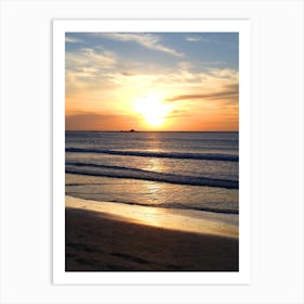 Sunset in Tamarindo Beach, Costa Rica Art Print