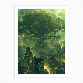 Fantasy Tree In The Middle 5 Art Print