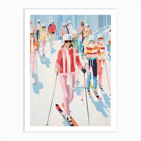 Val Thorens   France, Ski Resort Illustration 0 Art Print