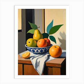 Fruit In A Bowl Art Print