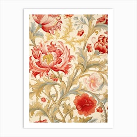 Floral Wallpaper 109 Art Print