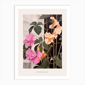 Flower Illustration Bougainvillea 1 Poster Art Print