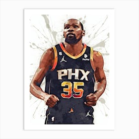 Kevin Durant Phoenix Suns Art Print