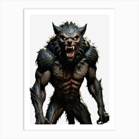 Werewolf Halloween Art Print