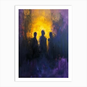 'Three Silhouettes' Art Print