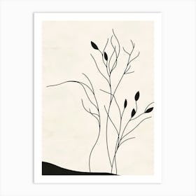 Black And White Tree Art Print