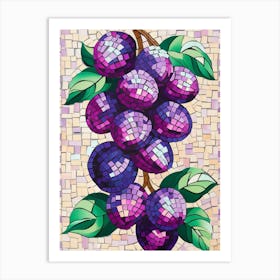 Purple Grapes Art Print