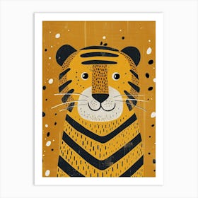 Yellow Tiger 3 Art Print