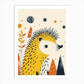 Yellow Hedgehog 1 Art Print