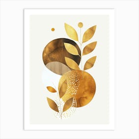 Gold Leaves Art Print