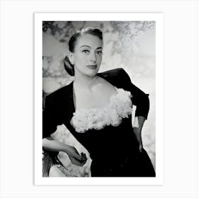 American Film Actress Joan Crawford Art Print