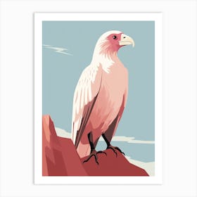 Minimalist Vulture 1 Illustration Art Print