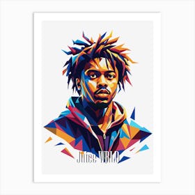 Juice Wrld 02 Portrait Music Icon Style WPAP Pop Art Art Print