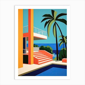 Acapulco, Mexico, Bold Outlines 2 Art Print