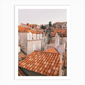 Dubrovnik Homes Art Print
