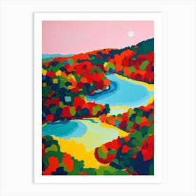 Krka National Park Croatia Abstract Colourful Art Print