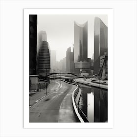 Bilbao, Spain, Black And White Old Photo 2 Art Print