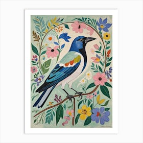 Floral Bird Art Print