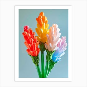 Dreamy Inflatable Flowers Celosia 3 Art Print