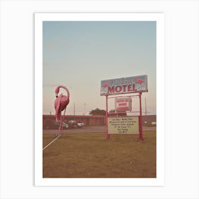 Flamingo Motel Route 66 Art Print