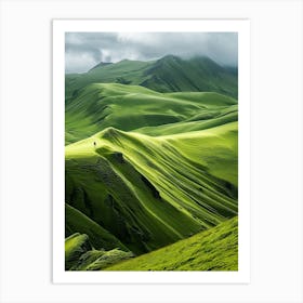 Green Hills 1 Art Print