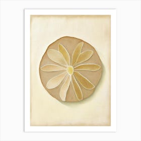 Sand Dollar Symbol Abstract Painting Art Print