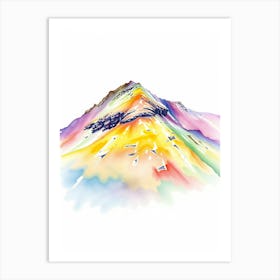 Rainbow Mountain 2 Art Print