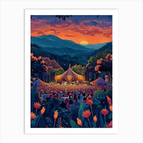 Concert In The Woods Art Print